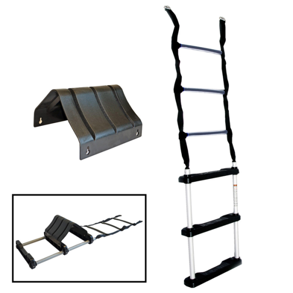 Rave Inflatable 3-Step Boarding Ladder With Stabalizer (Used with: AJ120, Bongo 10, 13)