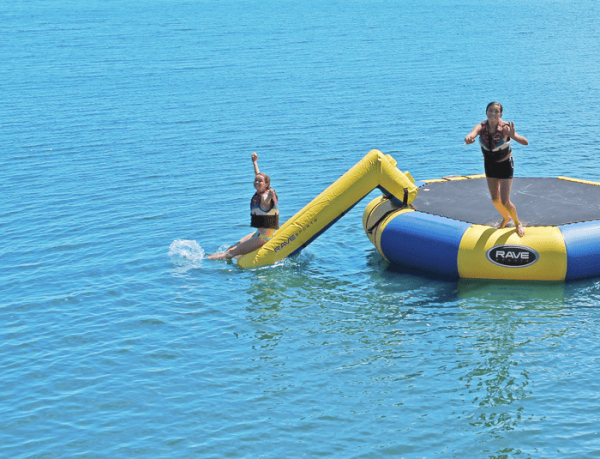 Rave Sports Bongo 13' Water Bouncer with Small Slide and Log - Image 2