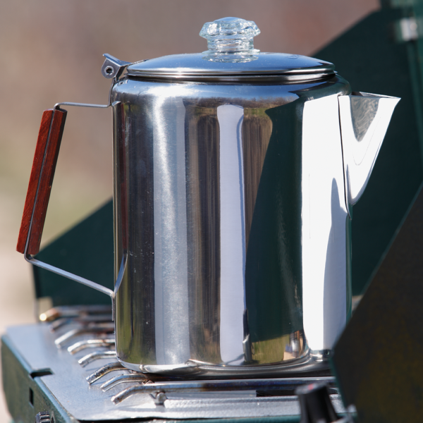Stainless Steel Coffee Pot - 12 Cup - Image 2