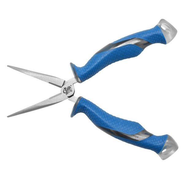 Cuda 8.5" Titanium Bonded Bent Needle Nose Pliers - Image 2