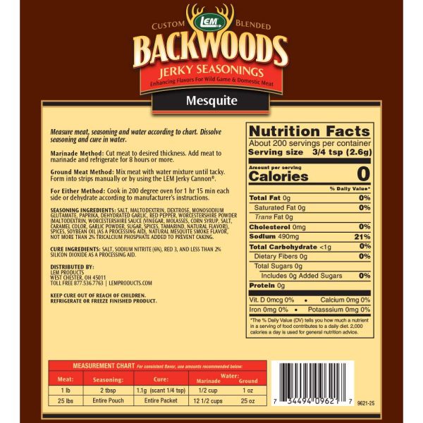Backwoods Mesquite Jerky Seasoning - 25lbs - Image 5