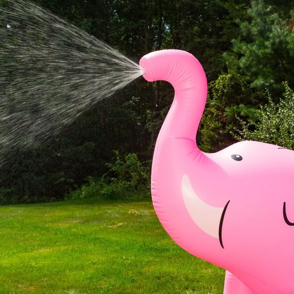 Big Mouth Ginormous Pink Elephant Yard Sprinkler - Image 2