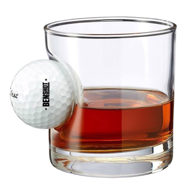 BenShot Golf Ball Glasses - Rocks Glass