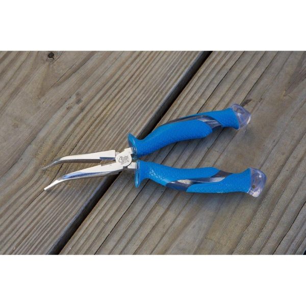 Cuda 8.5" Titanium Bonded Bent Needle Nose Pliers - Image 4