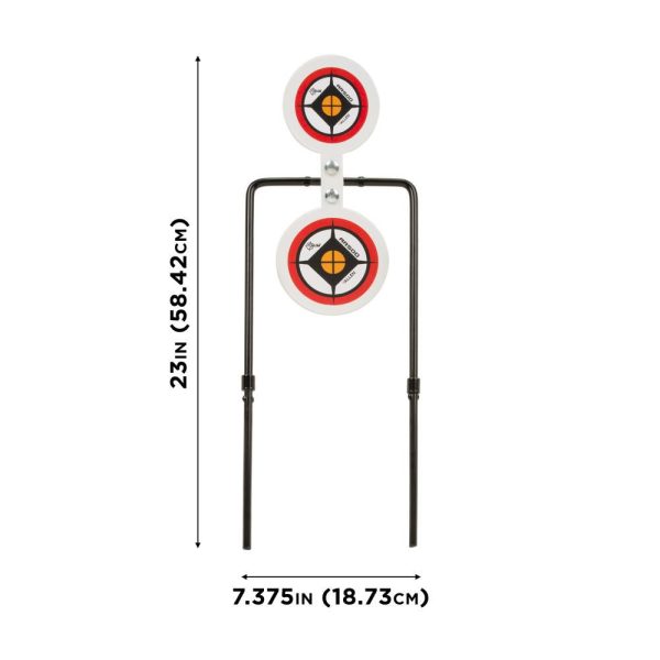EZ Aim Hardrock AR500 Round Spinner Targets & Stand - Image 2
