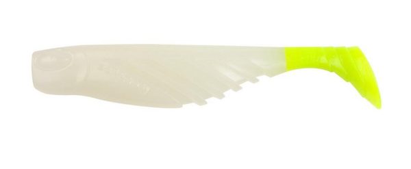 Gulp!® Saltwater Ripple Mullet - Glow/Chartreuse 4"