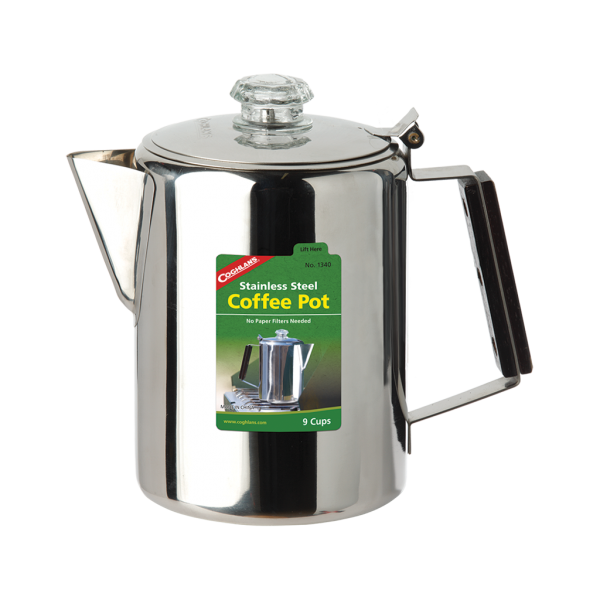 Stainless Steel Coffee Pot - 9 Cup - Image 3