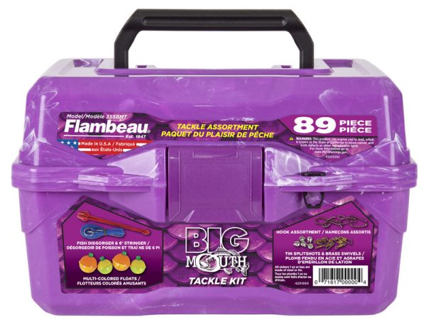 Flambeau Big Mouth Tackle Box Kit - Purple Swirl - Image 2
