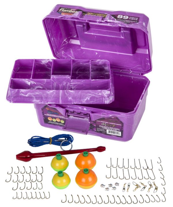 Flambeau Big Mouth Tackle Box Kit - Purple Swirl - Image 4