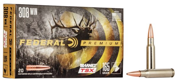Federal Barnes TSX 308 Win Bullet Weight: 165