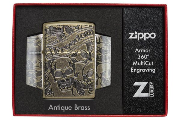 Freedom Skull Design Lighter - Image 2