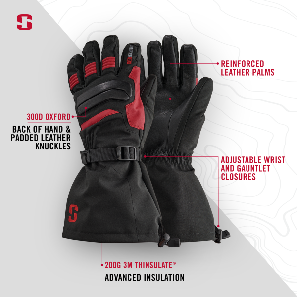 Defender Gloves - Black/Red - Image 4