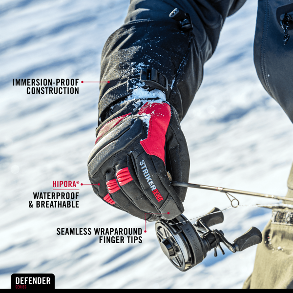Defender Gloves - Black/Red - Image 6