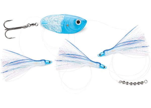 Flashfly Twinkie Rig - Fish Candy UV Blue