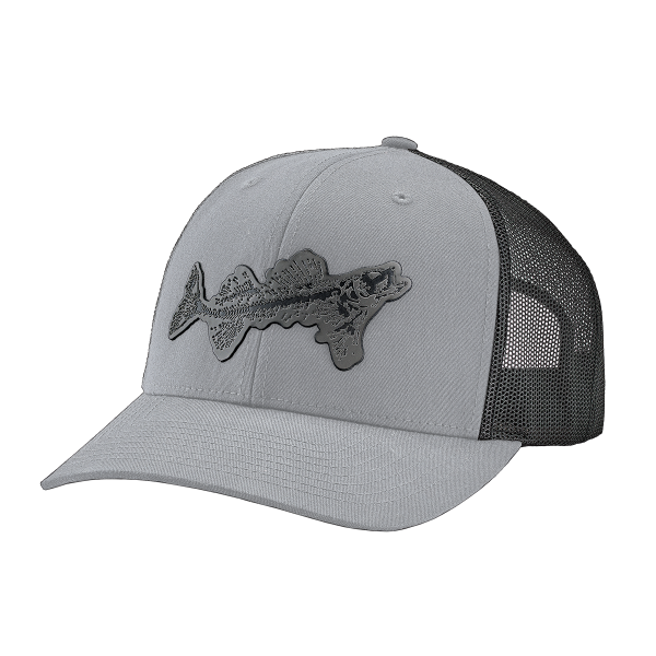 Fossil Fish Patch Trucker Cap - Heather Grey