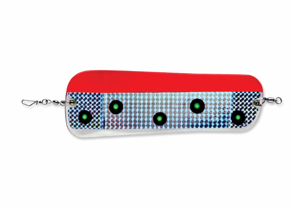 Coyote Flasher - Fluorescent Red/Chartreuse UV 11"