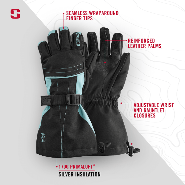 Women's Stella Glove - Black/Frost - Image 5