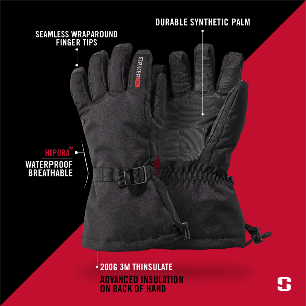 Youth Climate Glove - Black - Image 5