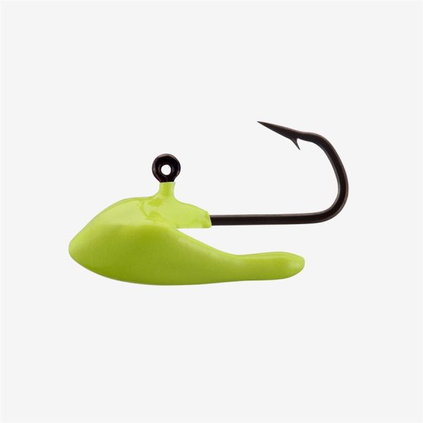 Sled Head Tungsten Jig - Chartreuse Glow, 1/32oz