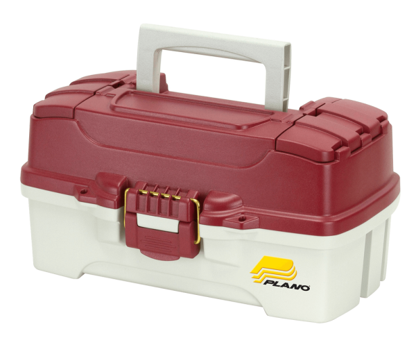 One-Tray Tackle Box - Red Metallic/Off White