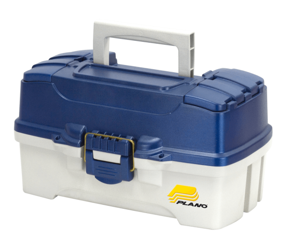 Two-Tray Tackle Box - Blue Metallic/Off-White