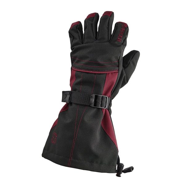 Woman's Stella Gloves - Black/Burgundy - Image 3