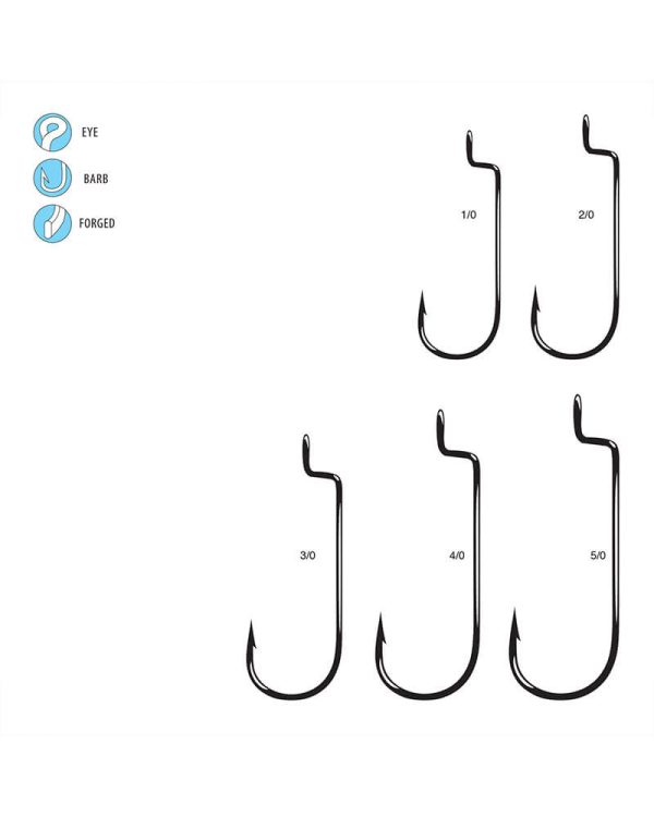 Worm, Offset Shank, Round Bend - Image 3