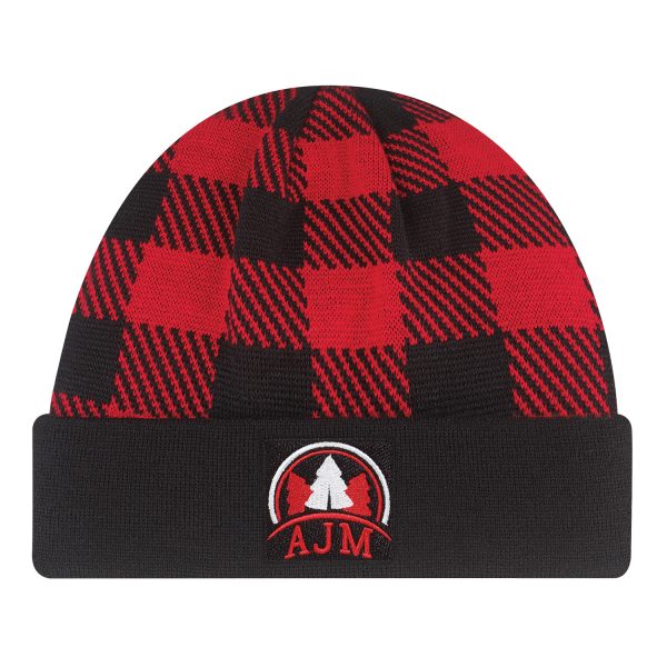 Cuff Toque Lumberjack - Red/Black