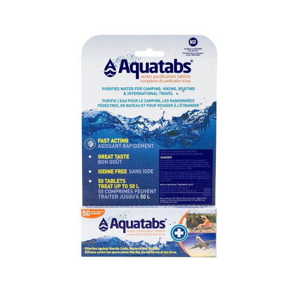 Aquatabs Water Purification Tablets - 50 Pack
