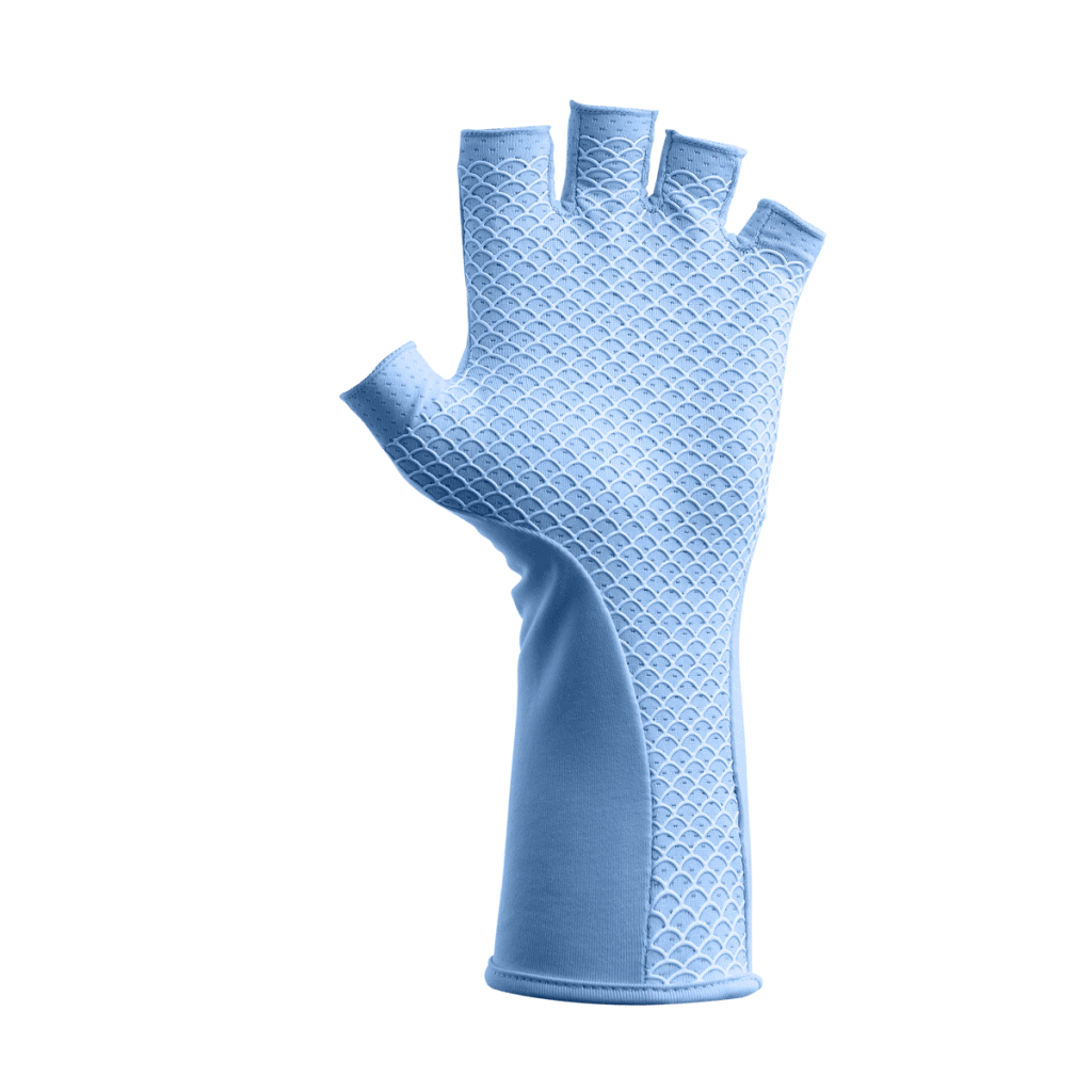 Pursuit Sun Glove Carolina Blue Palm