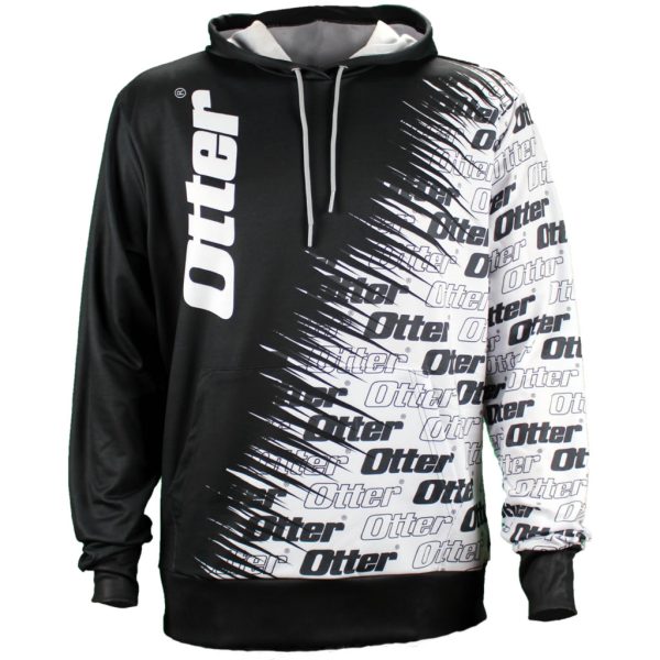 Unisex Black / White Sublimation Hoodie