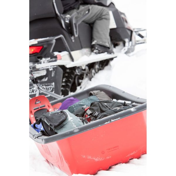 Trek 75 Sport Utility Sled - Runners, Tow Hitch & Cover, Red - Image 2
