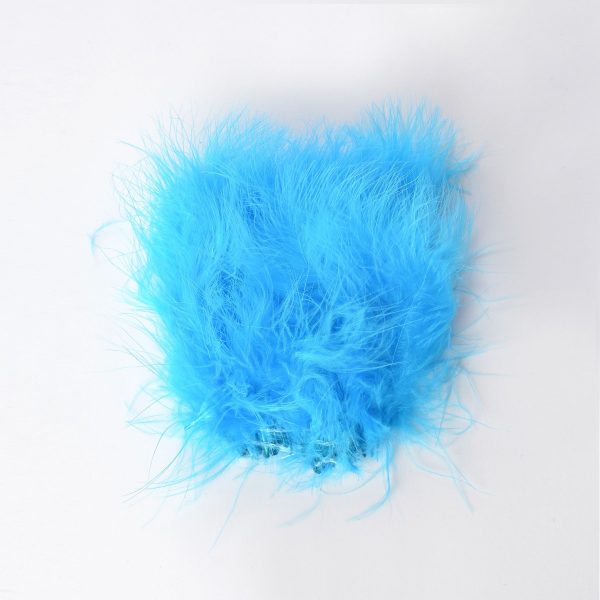 Strung Marabou - Silver Dark Blue