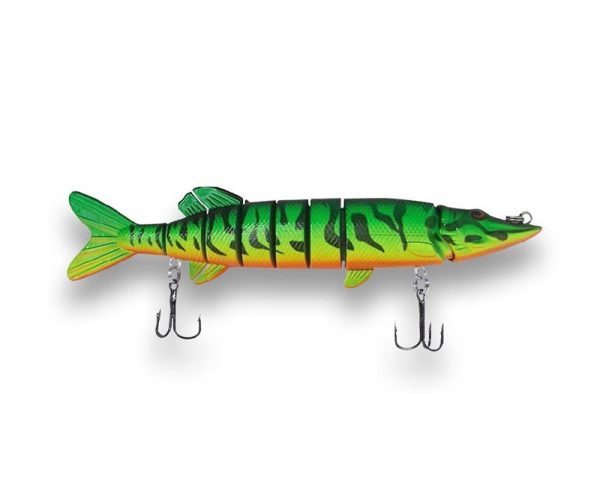 Pike Bomb Lure - Fire Tiger, 5in