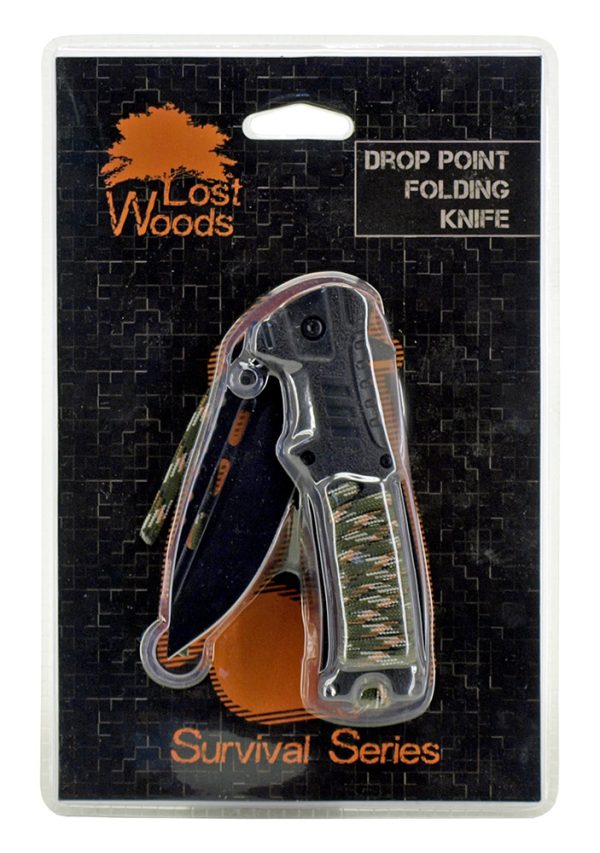 Spring Assisted Survival Knife - Black - Image 2