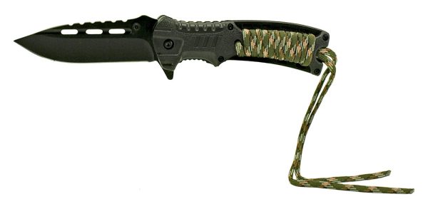 Spring Assisted Survival Knife - Black