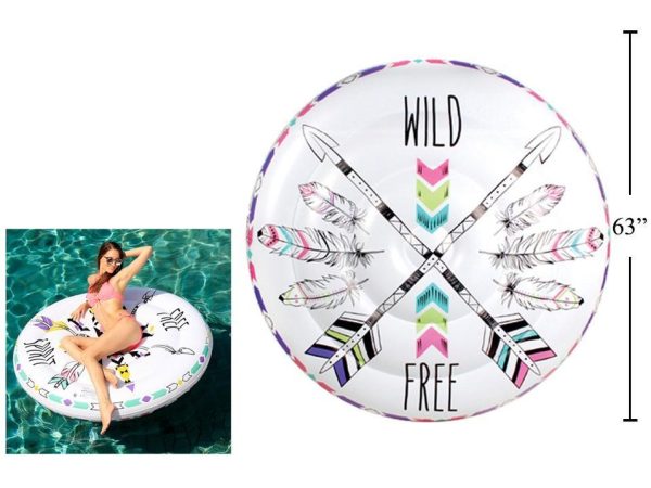 Pool Party Inflatable Float - 63", Wild and Free