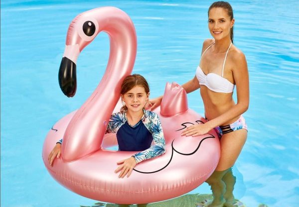 Pool Party Inflatable Ring - 41.75", Pearlized Flamingo