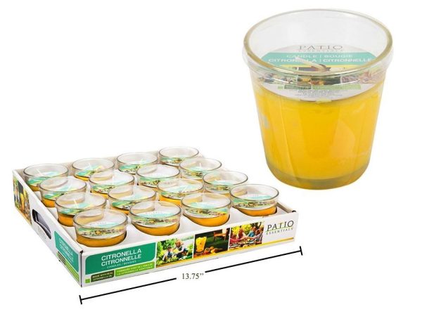Citronella Candle W/Glass Holder