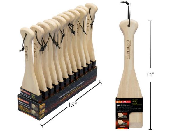 BBQ Wooden Grill Scraper - 15"