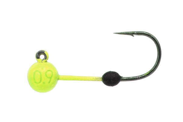 Micro Finesse Soft-Lock Tungsten Jig Head - Chartreuse, Size 6
