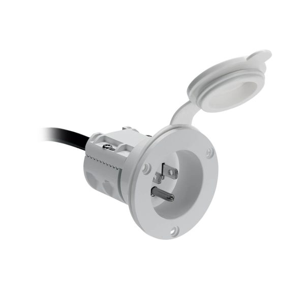 AC Power Port - White