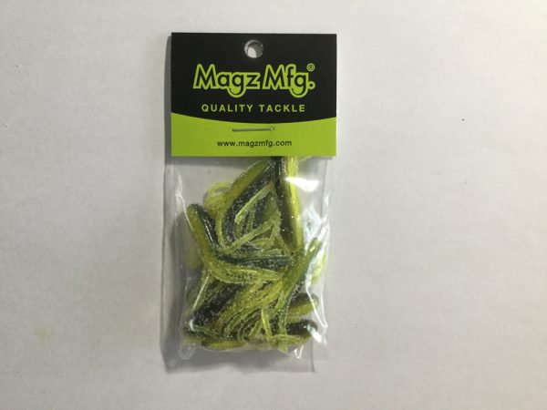Salty Tubes - Black/Chartreuse, 1.5in