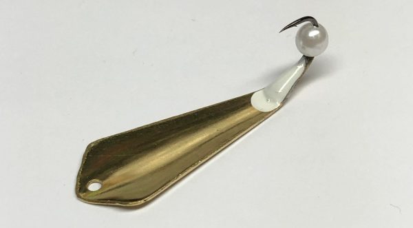 Brass Kite Top Slab Grabber - White, 2", 8mm