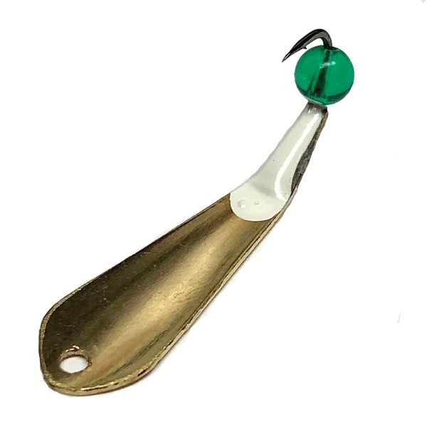 Brass Round Top Slab Grabber - Green, 1.5", 6mm