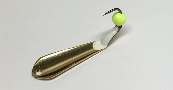 Brass Round Top Slab Grabber - Solid Chartreuse, 1.5", 6mm