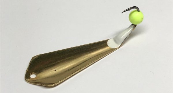 Brass Kite Top Slab Grabber - Solid Chartreuse, 2", 8mm
