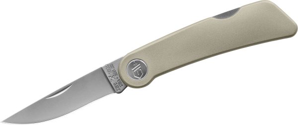 Gerber 39 Series Lockback Pocket Knife - 2.8" Polished Blade, Gold Zinc Handles
