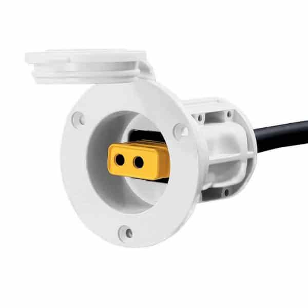 Flush Mount Power Port - White