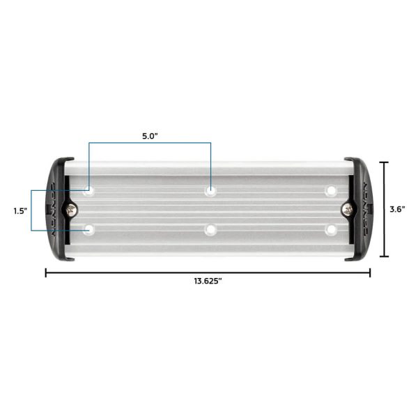 Mounting Track - Aluminum, 12" - Image 4